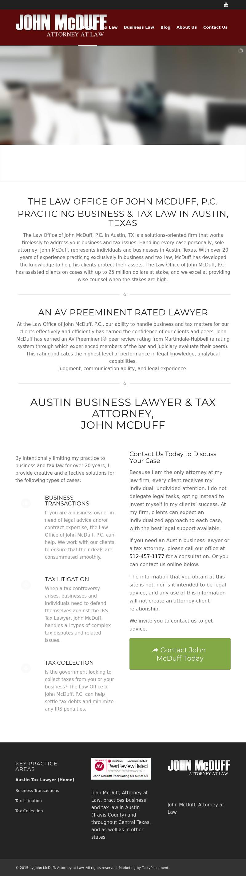John McDuff, Attorney at Law - Austin TX Lawyers