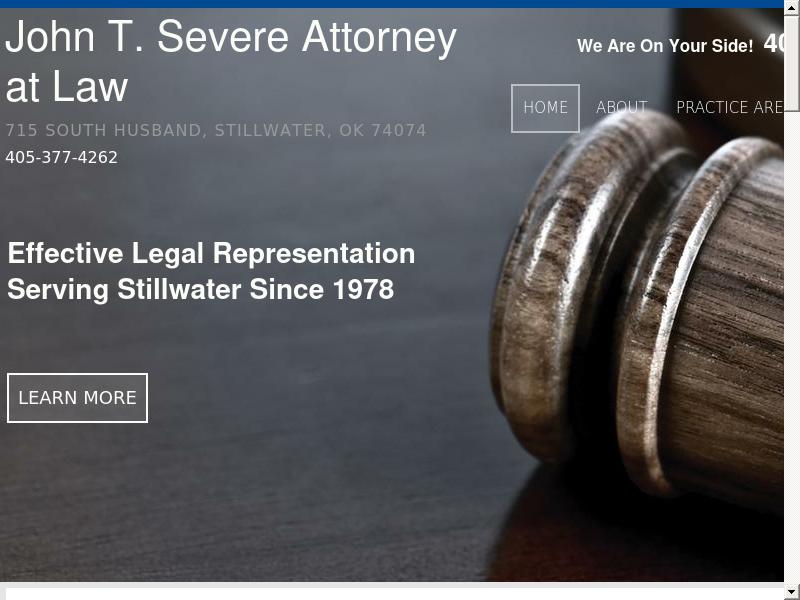 John T. Severe Attorney at Law - Stillwater OK Lawyers