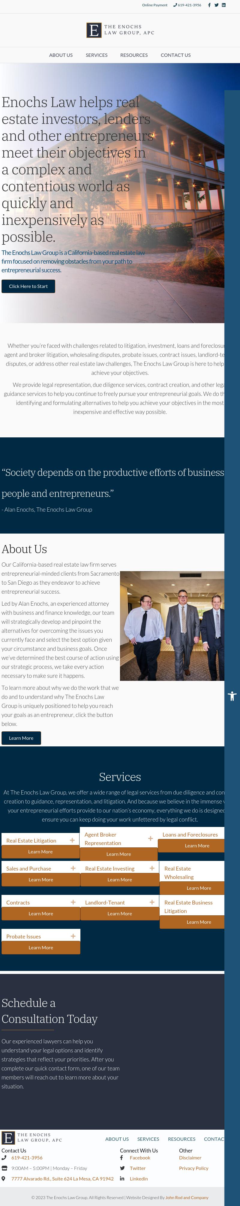 Jon Alan Enochs Law Firm - La Mesa CA Lawyers