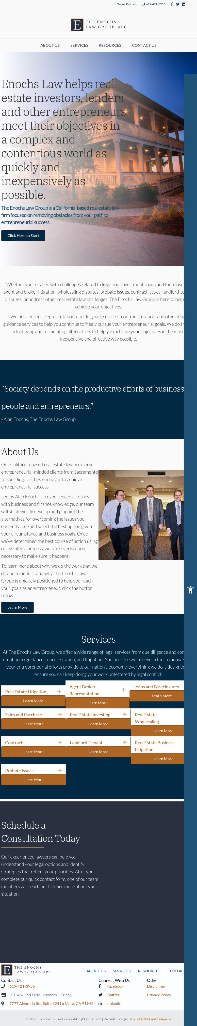 Jon Alan Enochs Law Firm - La Mesa CA Lawyers