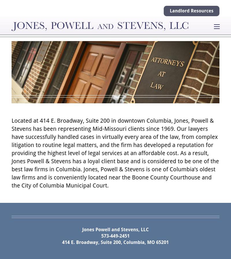 Jones Schneider & Stevens LLC - Columbia MO Lawyers