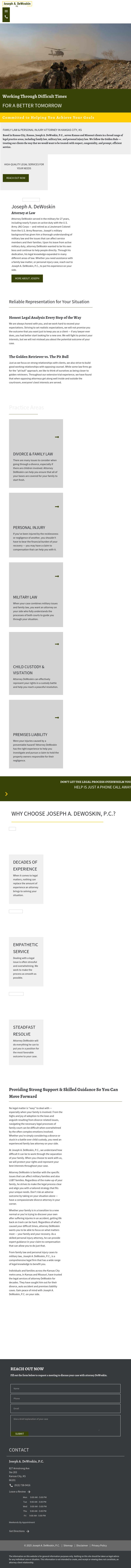 Joseph A. DeWoskin, PC, - Kansas City KS Lawyers