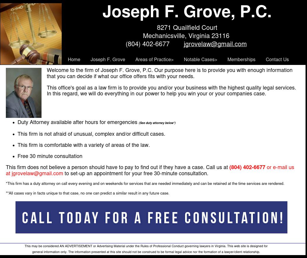 Joseph F. Grove, P.C. - Mechanicsville VA Lawyers