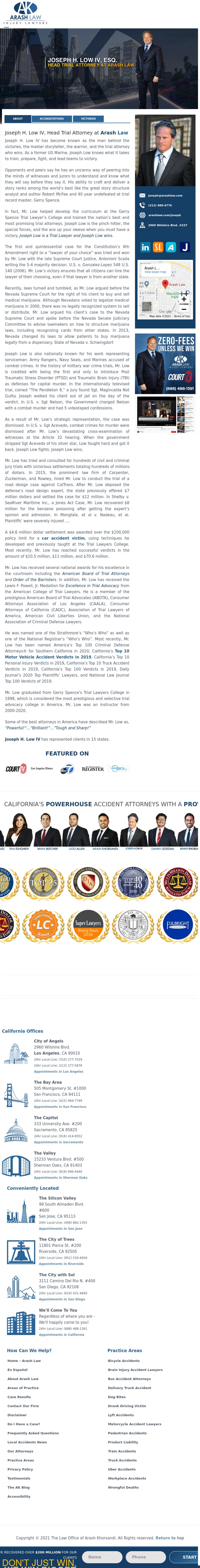 Joseph H. Low IV - Los Angeles CA Lawyers