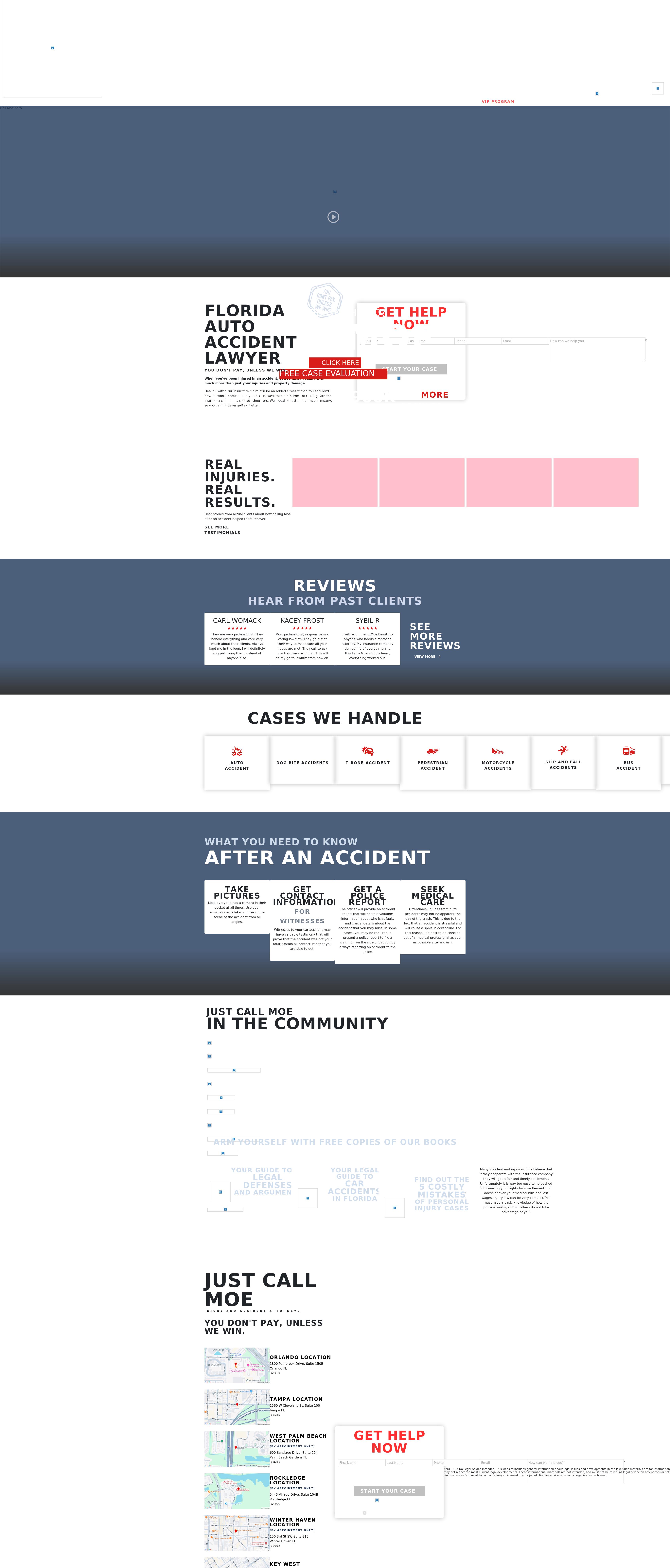 JustCallMoe Injury & Accident Attorneys - Winter Haven FL Lawyers
