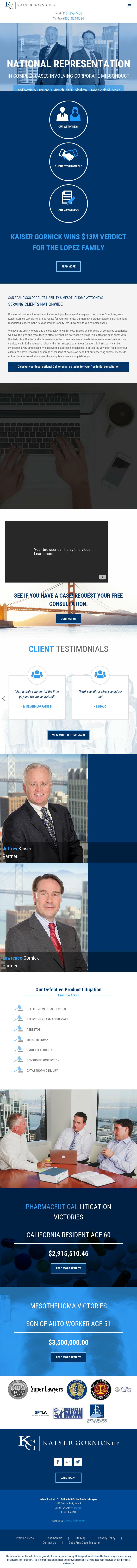 Kaiser Gornick LLP - San Francisco CA Lawyers