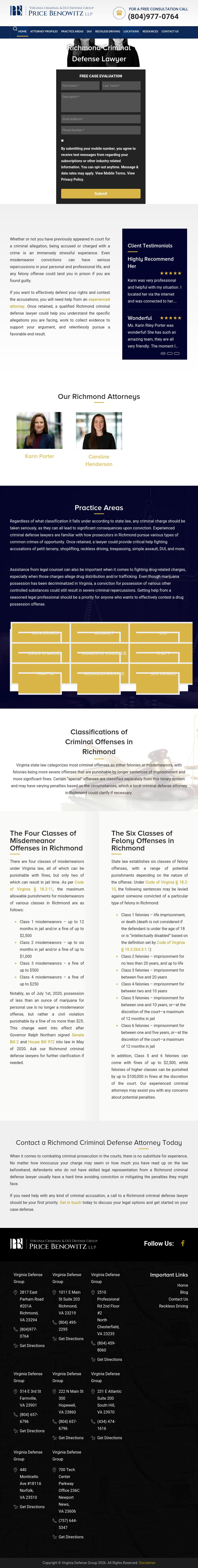 Virginia Defense Group -  Richmond VA Lawyers