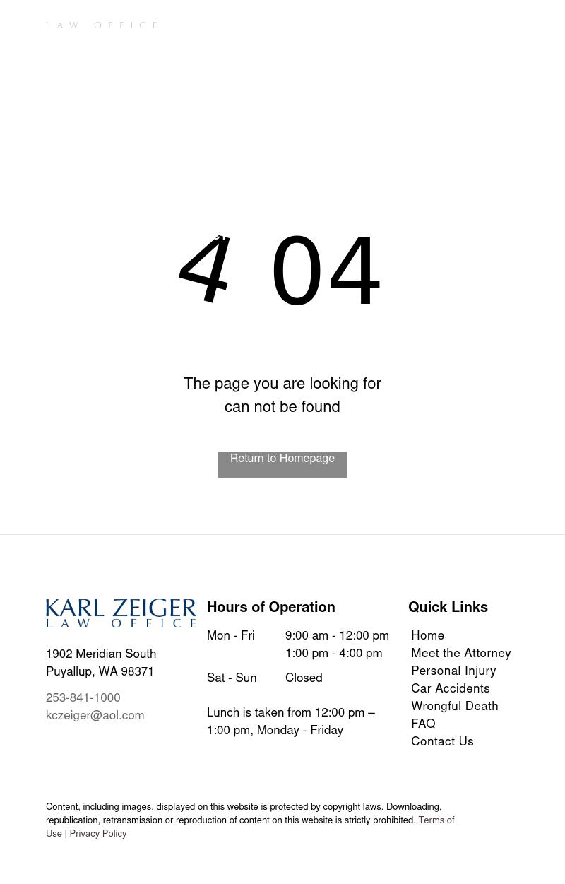 Karl Zeiger - Puyallup WA Lawyers