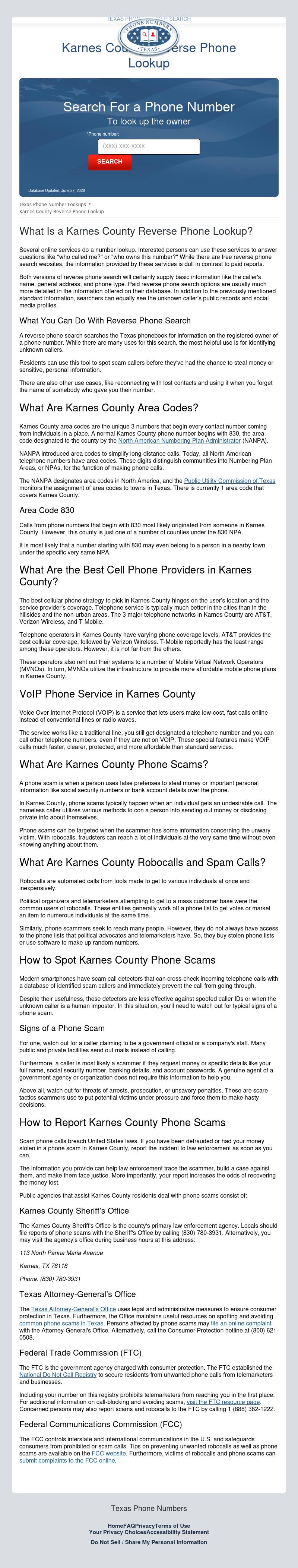 Karnes County Reverse Phone Lookup - Kenedy TX Lawyers