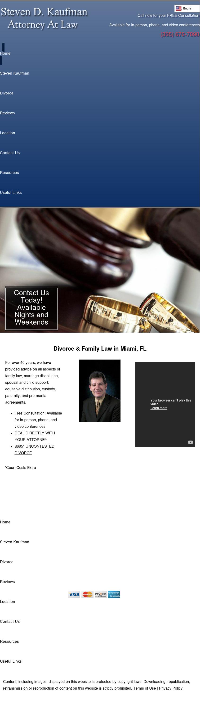 Kaufman, Steven D - Miami FL Lawyers