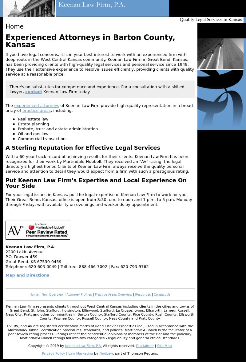Keenan & Boeckman Law Firm, P.A. - La Crosse KS Lawyers