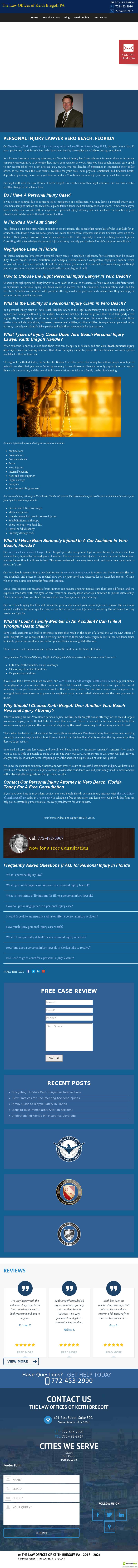 The Law Offices Of Keith Bregoff - Vero Beach FL Lawyers