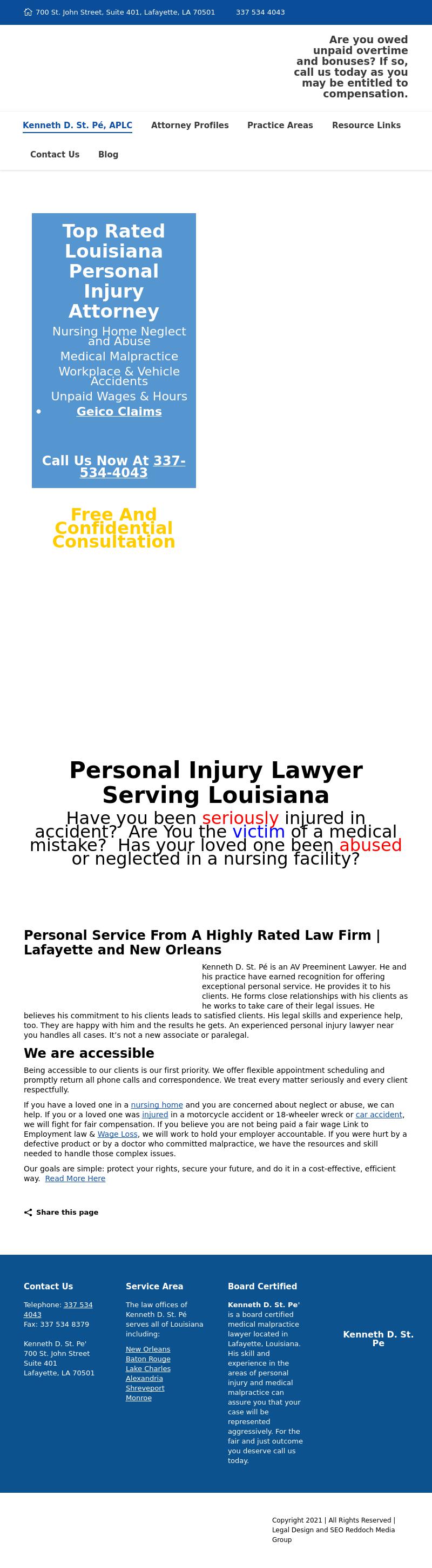 Kenneth D. St. Pe' - Lafayette LA Lawyers