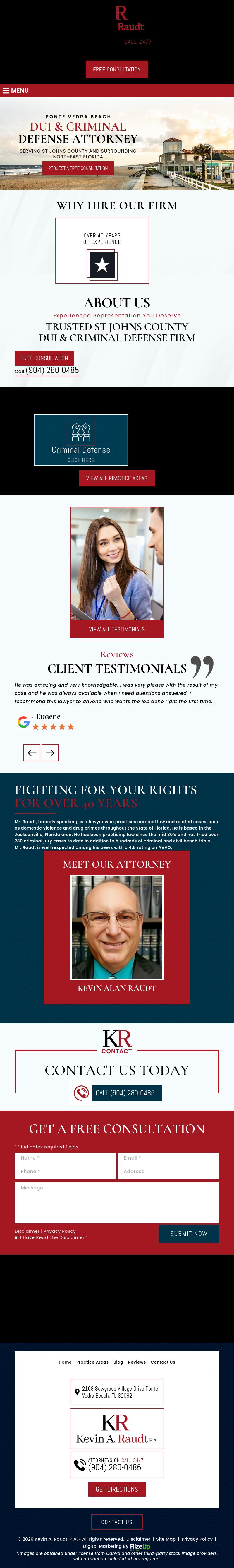 Kevin A. Raudt, P.A. - Ponte Vedra Beach FL Lawyers