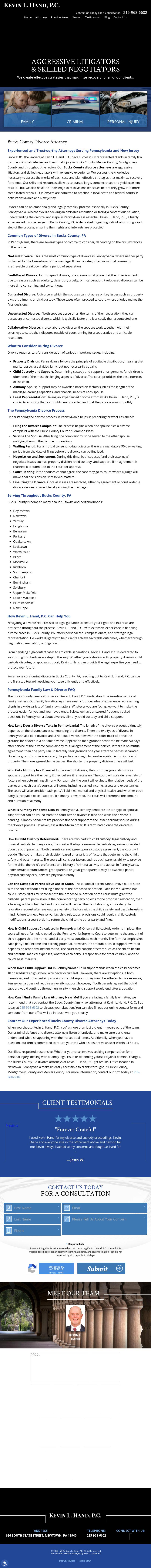 Kevin L. Hand, P.C. - Newtown PA Lawyers