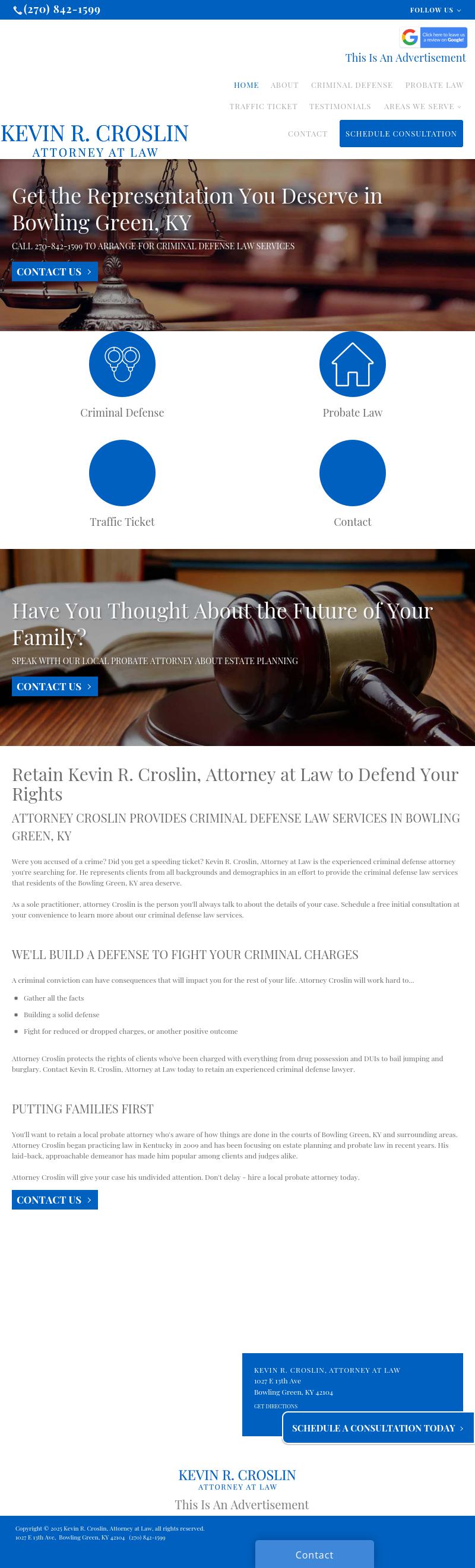 Kevin R. Croslin, Attorney at Law - Bowling Green KY Lawyers