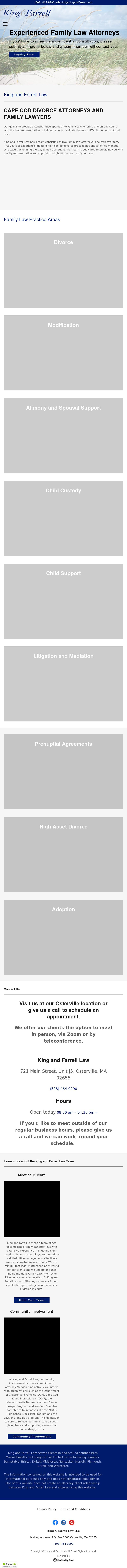 King and Farrell Law - Osterville MA Lawyers