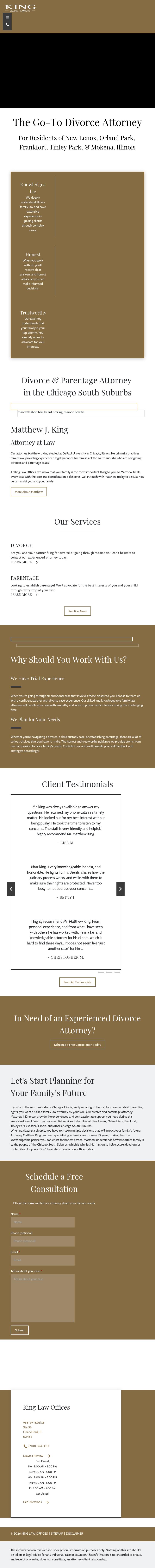 King Law Office - Orland Park IL Lawyers