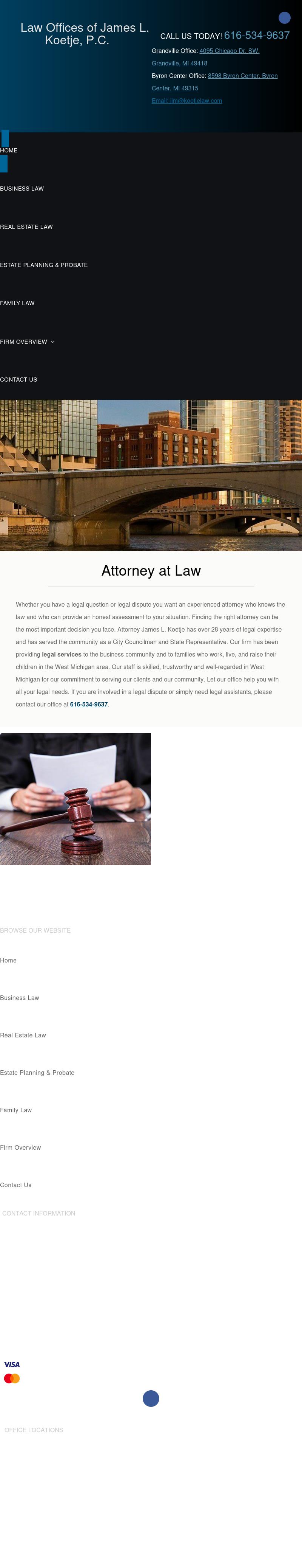 Koetje James L - Grandville MI Lawyers