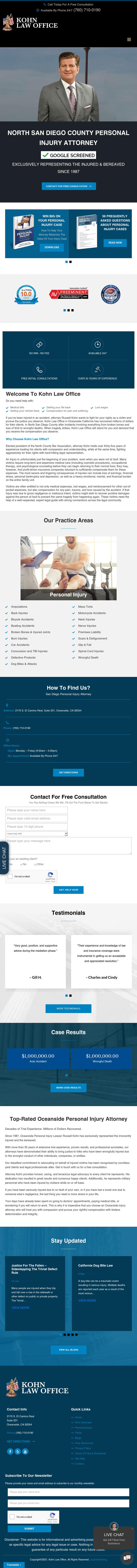 Kohn Law Office - Oceanside CA Lawyers