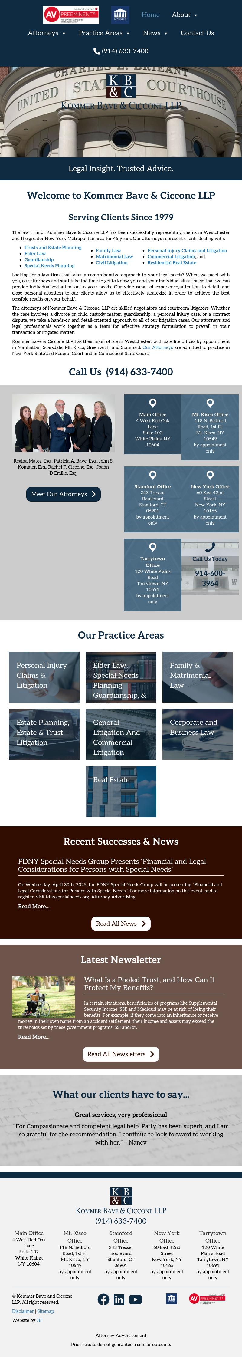 Kommer Bave & Ollman LLP - Mt. Kisco NY Lawyers