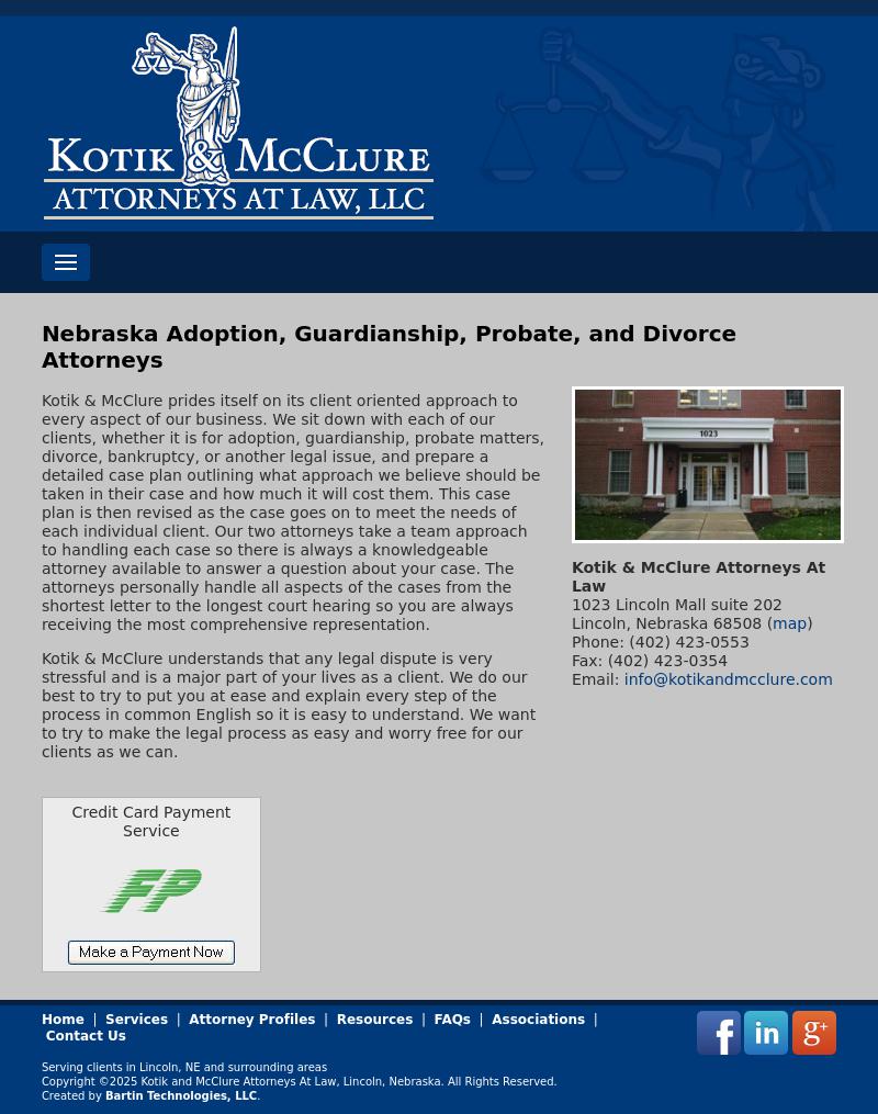 Kotik & McClure Attorneys At Law LLC - Lincoln NE Lawyers