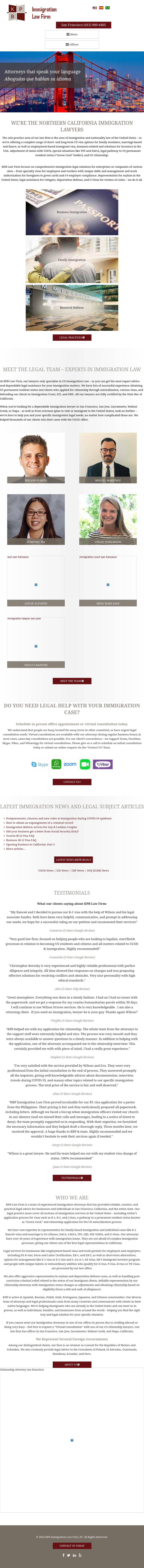KPB Immigration Law Firm - San Francisco CA Lawyers