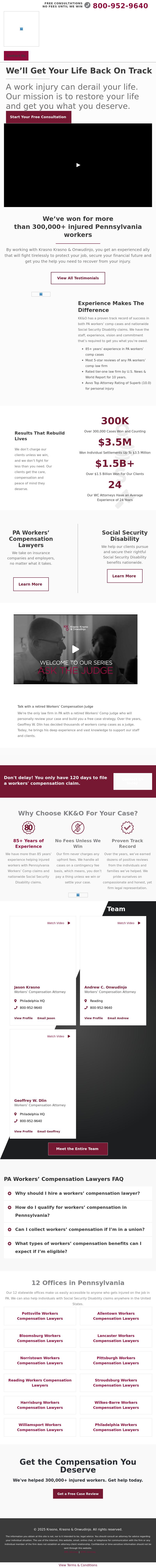 Krasno, Krasno & Onwudinjo - Bloomsburg PA Lawyers