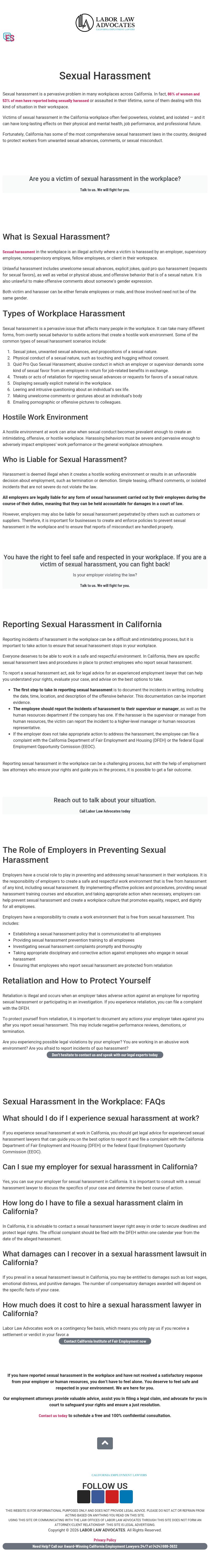 Labor Law Advocates California Employment Lawyers - Visalia CA Lawyers