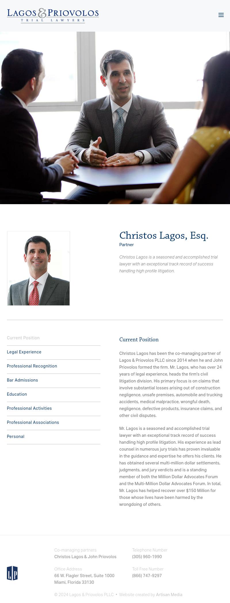 Lagos & Priovolos PLLC - Miami FL Lawyers