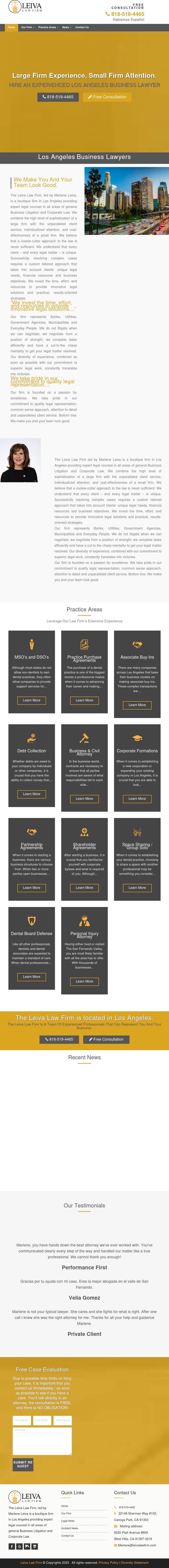 Leiva Law Firm - Canoga Park CA Lawyers