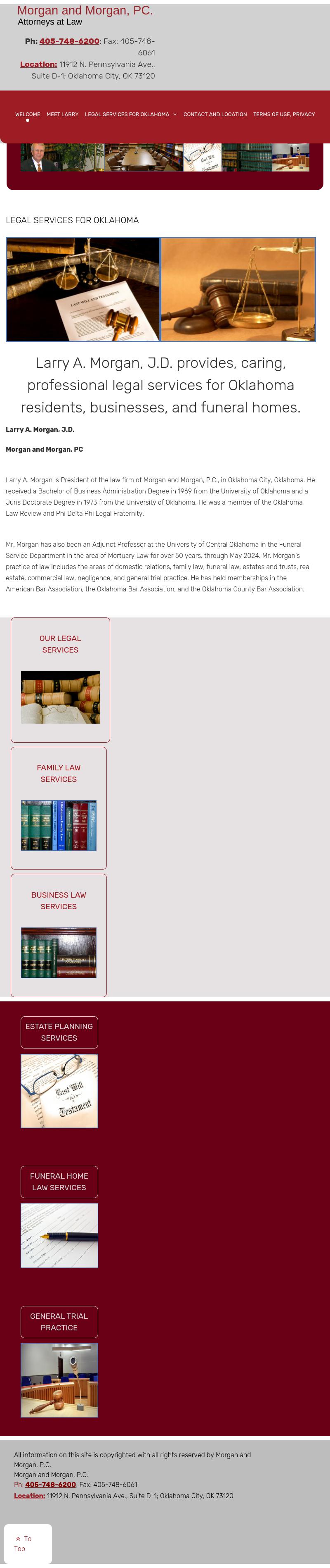 Larry A. Morgan, Morgan and Morgan PC - Oklahoma City OK Lawyers