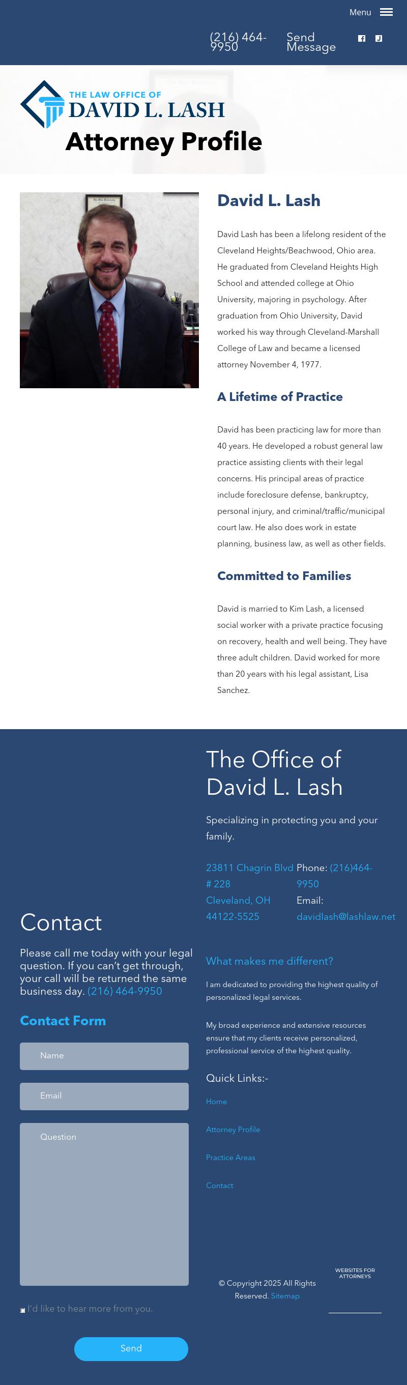 Lash David L - Beachwood OH Lawyers