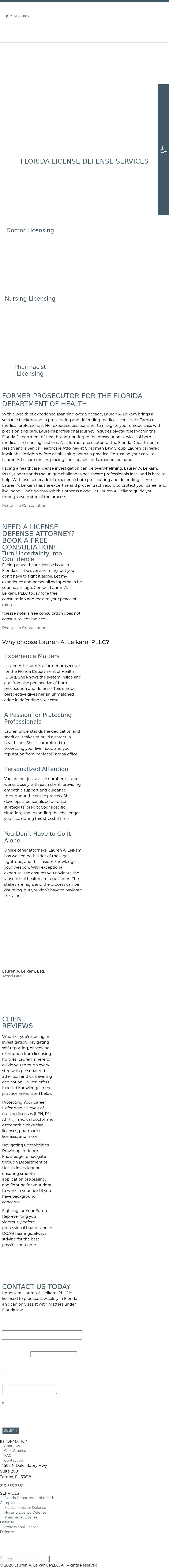 Lauren A. Leikam, PLLC - Tampa FL Lawyers