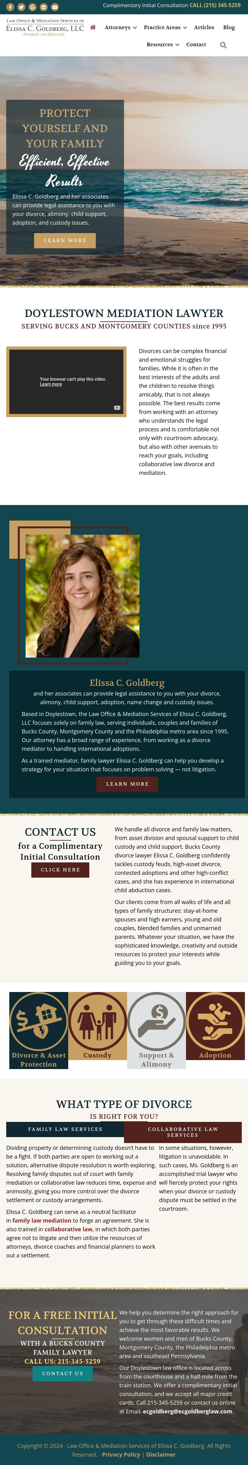 Law Office  & Mediation Services of Elissa C. Goldberg - Doylestown PA Lawyers