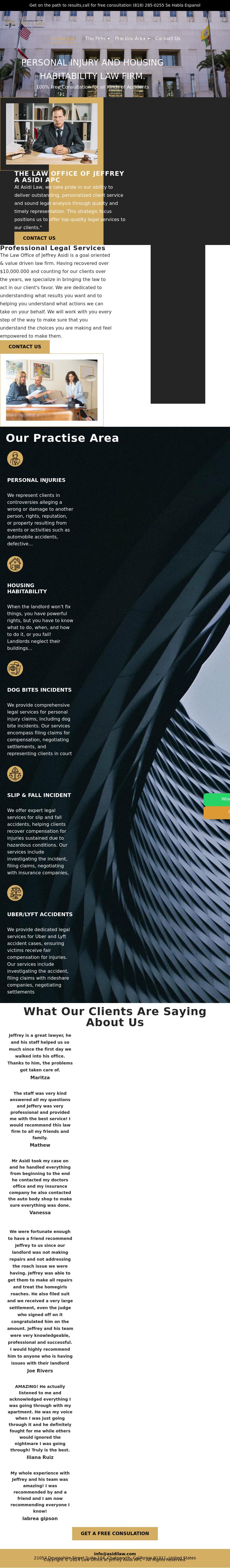 Law Office Jeffrey A Asidi - Van Nuys CA Lawyers