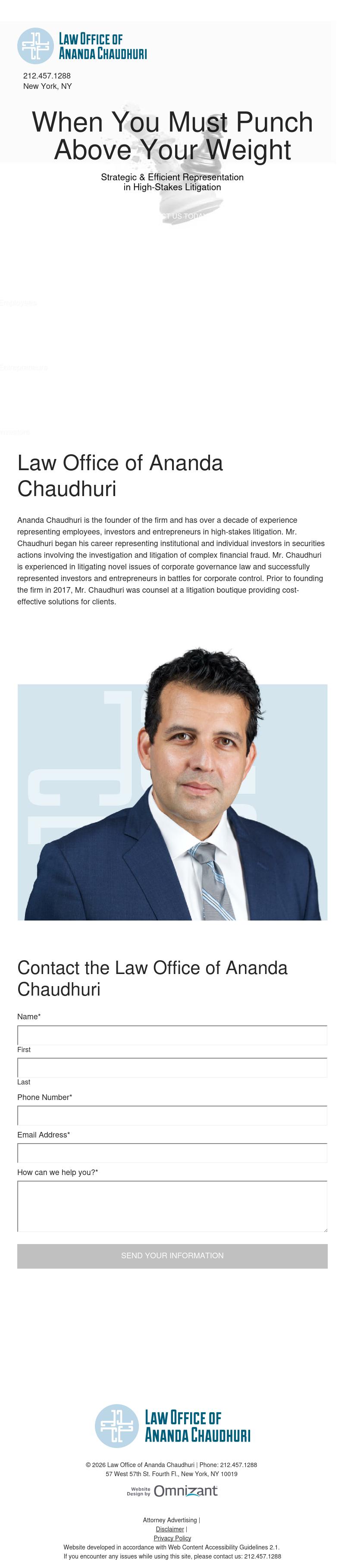 Law Office of Ananda Chaudhuri - New York NY Lawyers