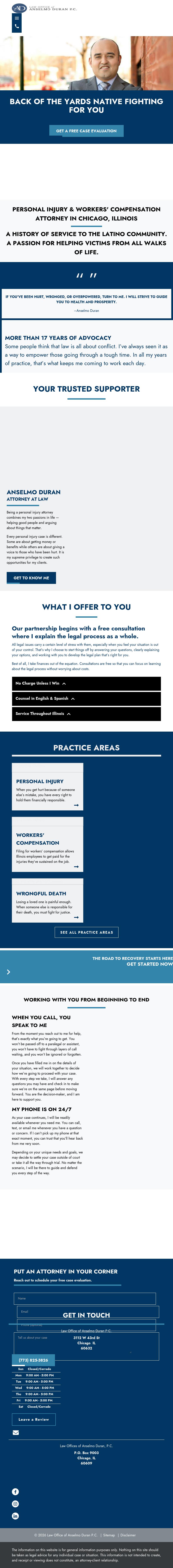 Law Office Of Anselmo Duran - Chicago IL Lawyers