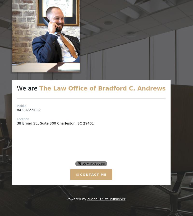 Law Office of Bradford C. Andrews - Charleston SC Lawyers