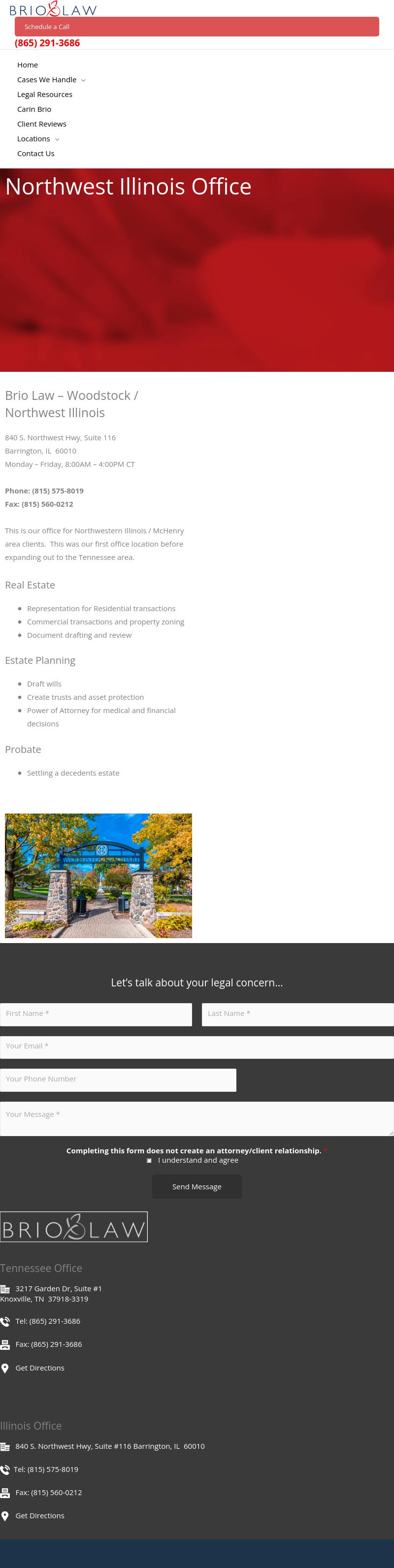 Law Office of Carin Brio, P.C. - Barrington IL Lawyers