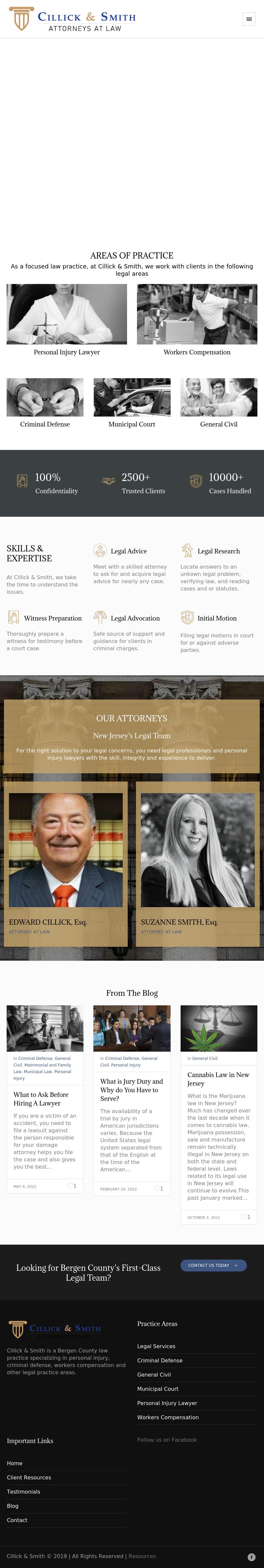 Law Office of Cillick and Smith - Newark NJ Lawyers