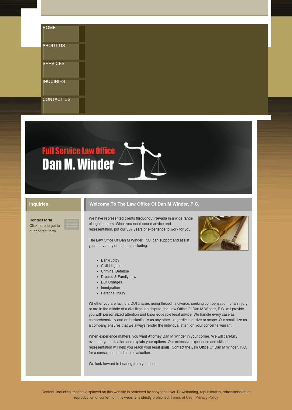 Law Office Of Dan M Winder PC - Las Vegas NV Lawyers