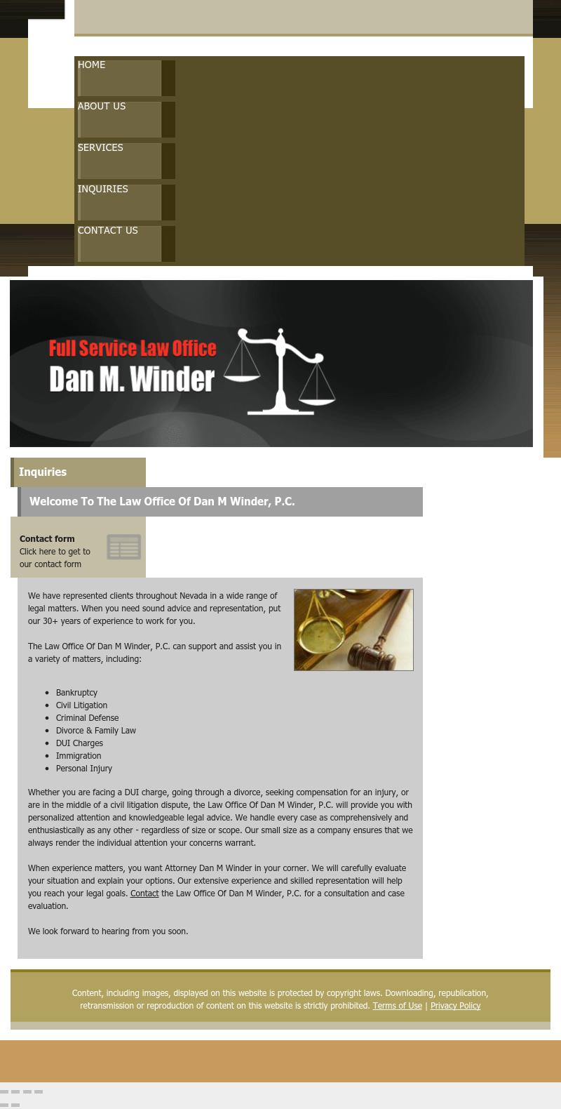 Law Office Of Dan M Winder PC - Las Vegas NV Lawyers