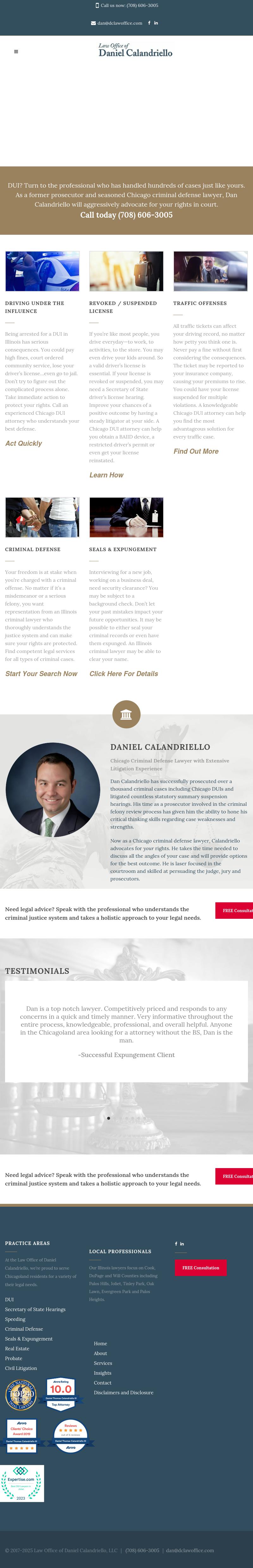 Law Office of Daniel Calandriello - Palos Hills IL Lawyers