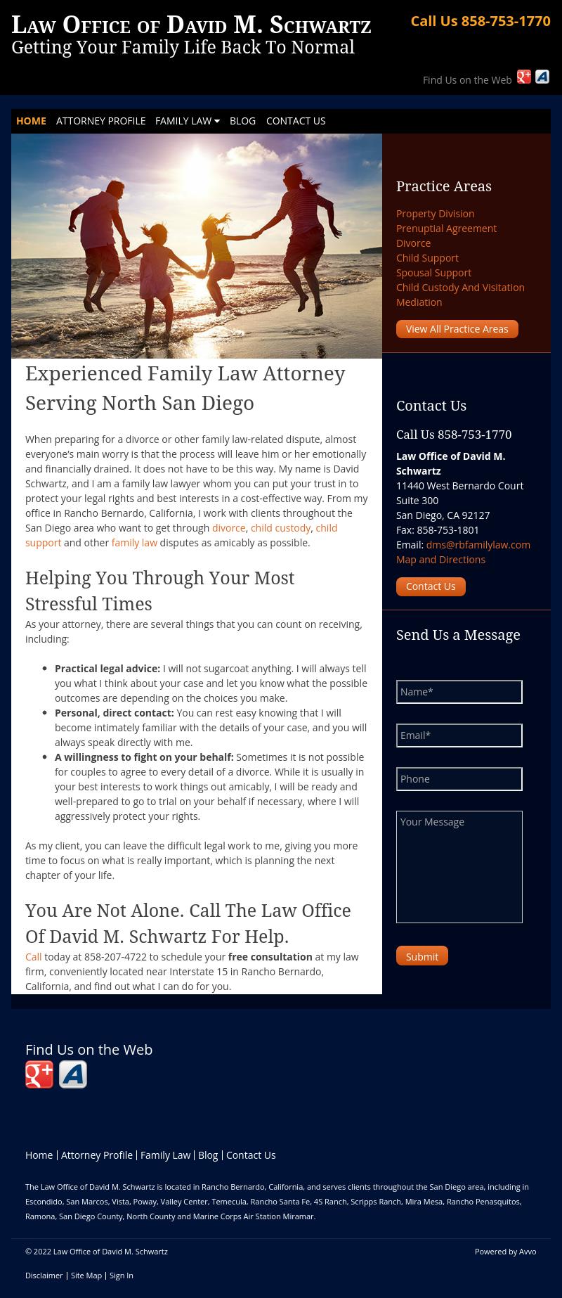 Law Office of David M. Schwartz - San Diego CA Lawyers