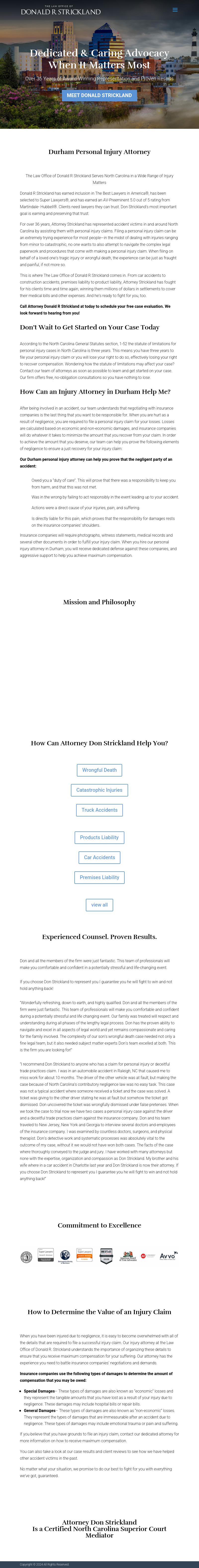 Law Office of Donald R. Strickland - Durham NC Lawyers