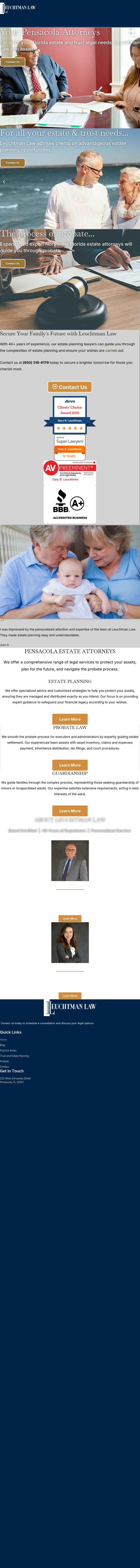 Law Office of Gary B. Leuchtman, PLLC - Pensacola FL Lawyers