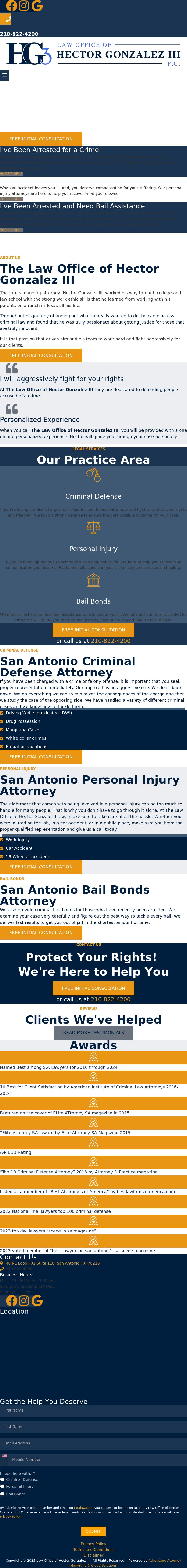 Law Office of Hector Gonzalez III, P.C. - San Antonio TX Lawyers