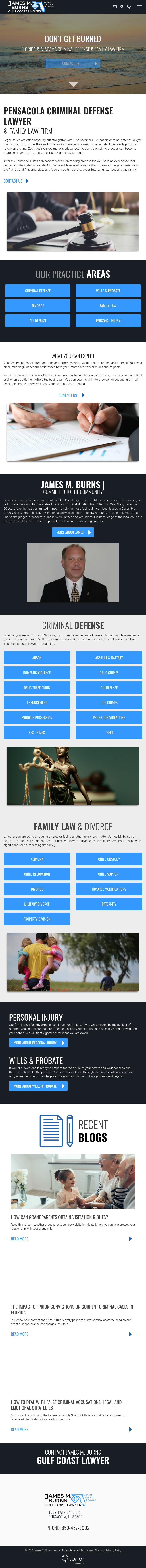 Law Office of James M. Burns - Foley AL Lawyers