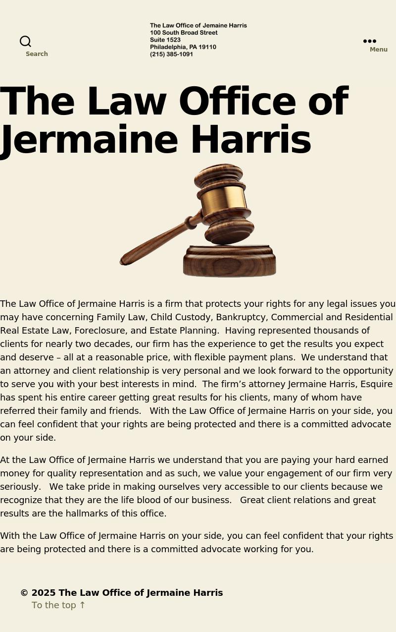 Law Office of Jermaine Harris - Philadelphia PA Lawyers